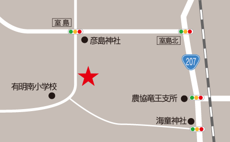 石瀧製菓店　地図
