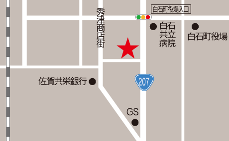 だるま寿司　白石店　地図