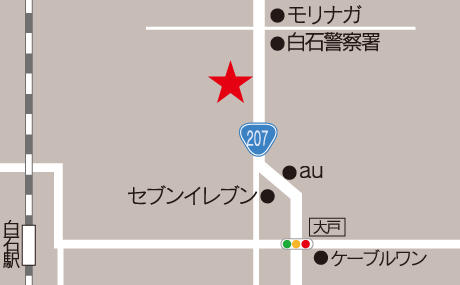 大豆工房　しろいし　地図